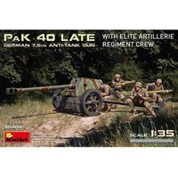 MINIART MODELS 550035409 1:35 Deutsche 7.5cm PAK 40 (späte Ausführung) mit Bedienungsmannschaft (4) von MINIART