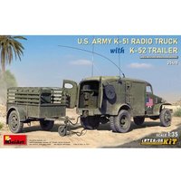 MINIART MODELS 550035418 1:35 US Army K-51 Funkkraftwagen mit K-52 Anhänger, Interior Kit von MINIART