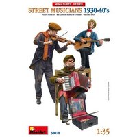 MINIART MODELS 550038078 1:35 Figuren (3) Straßenmusiker der 1930er und 1940er Jahre von MINIART