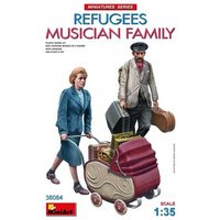 MINIART MODELS 550038084 1:35 Figuren-Set (2) Flüchtlinge: Musikerfamilie von MINIART