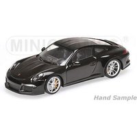 MINICHAMPS® 125066322 1:12 PORSCHE 911 R - 2016 - BLACK W/ RED WHEELS von MINICHAMPS