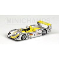 MINICHAMPS® 400021302 1:43 AUDI R8 NO.2 - CAPELLO/HERBERT/PESCATORI - SECOND - AUDI SPORT NORTH AMERICA - 24H LE MANS 2002 von MINICHAMPS