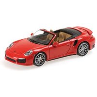 MINICHAMPS® 410062230 1:43 PORSCHE 911 TURBO S CABRIOLET - 2013 - RED L.E. 1008 pcs. von MINICHAMPS