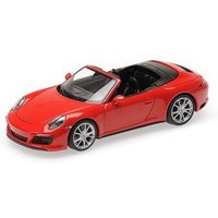 MINICHAMPS® 410067230 1:43 PORSCHE 911 (991.2) CARRERA 4S CABRIOLET - 2017 - RED von MINICHAMPS