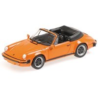 MINICHAMPS® 430062038 1:43 PORSCHE 911 CARRERA CABRIOLET - 1983 - ORANGE L.E. 1008 pcs. von MINICHAMPS