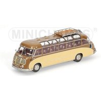 MINICHAMPS® 439030087 1:43 SETRA S8 BUS - 1953 - BROWN/BEIGE L.E. 720 pcs. von MINICHAMPS