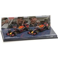 MINICHAMPS® 472163303 1:43 2-CAR SET - RED BULL RACING TAG HEUER RB12 - RICCIARDO/VERSTAPPEN - 1-2 FINISH MALAYSIAN GP 2016 L.E. 1000 pcs. von MINICHAMPS