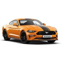 MINICHAMPS® 870087022 1:87 FORD MUSTANG - 2018 - ORANGE METALLIC W/ BLACK STRIPES von MINICHAMPS