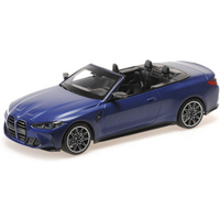 MINICHAMPS 1:18 BMW M4 CABRIOLET - 2020 - MATT BLUE METALLIC von MINICHAMPS