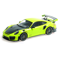 MINICHAMPS 1:18 PORSCHE 911 (991.2) GT2RS - 2018 - GREEN W/ SILVER MAGNESIUM WHEELS von MINICHAMPS