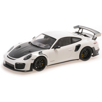 MINICHAMPS 1:18 PORSCHE 911 (991.2) GT2RS - 2018 - WHITE W/ BLACK MAGNESIUM WHEELS von MINICHAMPS