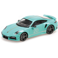 MINICHAMPS 1:18 PORSCHE 911 (992) TURBO S COUPE SPORT DESIGN - 2021 - GREEN von MINICHAMPS