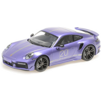 MINICHAMPS 1:18 PORSCHE 911 (992) TURBO S COUPE SPORT DESIGN - 2021 - VIOLA von MINICHAMPS