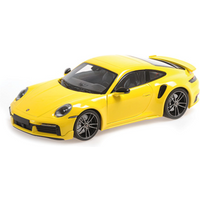 MINICHAMPS 110069070 1:18 PORSCHE 911 (992) TURBO S COUPE SPORT DESIGN - 2021 - YELLOW von MINICHAMPS