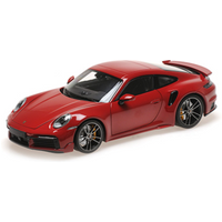 MINICHAMPS 110069071 1:18 PORSCHE 911 (992) TURBO S COUPE SPORT DESIGN - 2021 - RED von MINICHAMPS