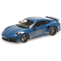 MINICHAMPS 113069073 1:18 PORSCHE 911 (992) TURBO S COUPE SPORT DESIGN - 2021 - BLUE von MINICHAMPS