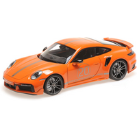 MINICHAMPS 113069074 1:18 PORSCHE 911 (992) TURBO S COUPE SPORT DESIGN - 2021 - ORANGE von MINICHAMPS