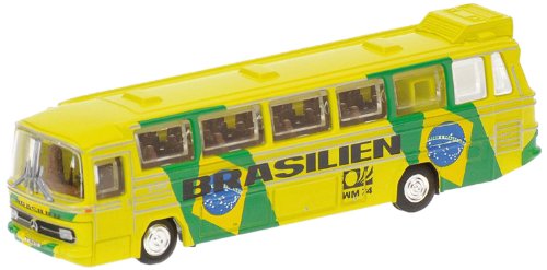 MINICHAMPS 169035186 - Mercedes-Benz O302 (LHD) - Fussball-Weltmeisterschaft, Mannschaftsbus Brasilien, Maßstab: 1:160 von Kyosho