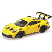 MINICHAMPS 410062104 1:43 PORSCHE 911 (992) GT3RS - 2023 - YELLOW W/ BLACK WHEELS von MINICHAMPS