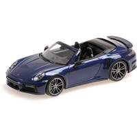 MINICHAMPS 410069480 1:43 PORSCHE 911 (992) TURBO S CABRIOLET - 2019 - BLUE METALLIC von MINICHAMPS