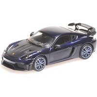 MINICHAMPS 410069701 1:43 PORSCHE CAYMAN GT4 RS - 2021 - BLUE W/ BLUE WHEELS von MINICHAMPS