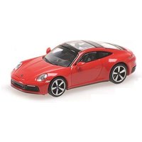 MINICHAMPS 870068320 1:87 PORSCHE 911 (992) - CARRERA 4S - 2019 - RED von MINICHAMPS