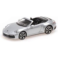 MINICHAMPS 870068334 1:87 PORSCHE 911 (992) CARRERA 4S CABRIOLET - 2019 - SILVER von MINICHAMPS