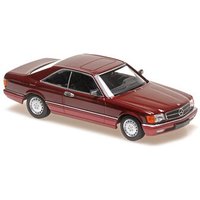 MINICHAMPS 940035124 1:43 MERCEDES-BENZ 560 SEC 1980 W126 - RED METALLIC von MINICHAMPS