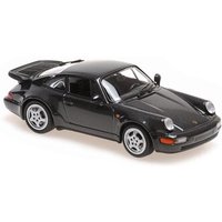 MINICHAMPS 940069106 1:43 PORSCHE 911 TURBO (964) - 1990 - BLACK PERL von MINICHAMPS