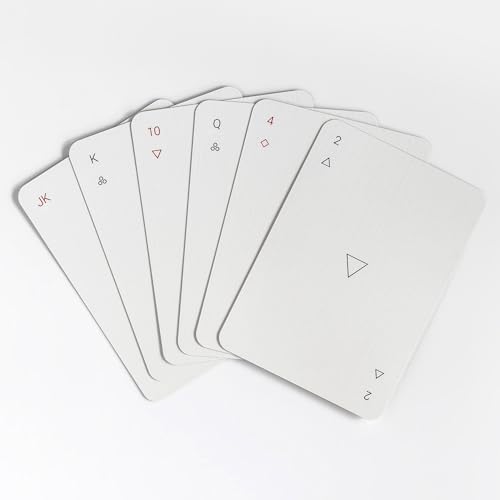MINIMALCARDS® | minimalistische Design Spielkarten in blickdichter Casino Qualität aus Berlin | Professionelles Kartenspiel aus umweltfreundlichem Spielkarton für Poker Bride Black Jack Skat von MINIMALCARDS