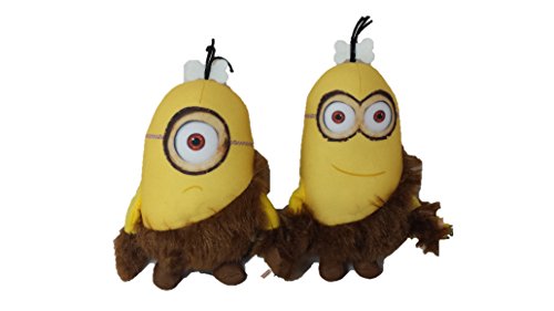 Diverse WL009160 Minions Caveman Plüsch, Kevin und Stuart Set von MINIONS