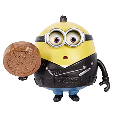 Mattel Minions GMD93 - ,,Minions: Auf der Suche nach dem Mini-Boss' Otto Actionfigur, ca. 10 cm, Filmfigur-Spielzeug mit Stein, Geschenk für Kinder ab 4 Jahren von MINIONS