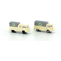 LEMKE Collection LC3899 N 1:160 2er Set VW Bus T2 Postbräu Pritsche/Plane von MINIS 1:160