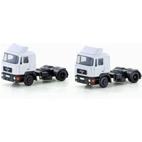 LEMKE Collection LC4064 N 1:160 2er Set MAN F90 3-achs Zugmaschine weiß von MINIS 1:160