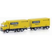 LEMKE Collection LC4603 N 1:160 MAN F90 3-achs Koffer-Hängerzug Deutsche Post von MINIS 1:160