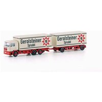 LEMKE Collection LC4604 N 1:160 MAN F90 3-achs Koffer-Hängerzug Gerolsteiner von MINIS 1:160