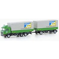 LEMKE Collection LC4632 N 1:160 MAN F90 3-achs Wechselpritschen-Hängerzug Cretschmar Cargo von MINIS 1:160