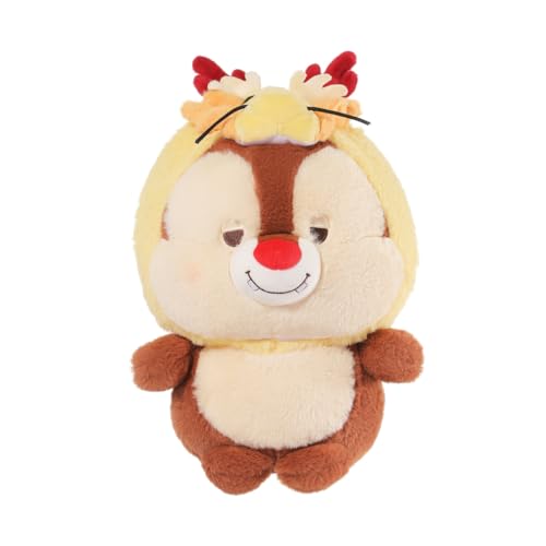 MINISO Chip Kuscheltier, Disney Chip Plüschtier 32x22 cm/12.5x8.6 inch, Süße Chip Plüschfigur mit Schneidezahn, Leicht & Weich Plüsch Toys Chip&Dale von MINISO