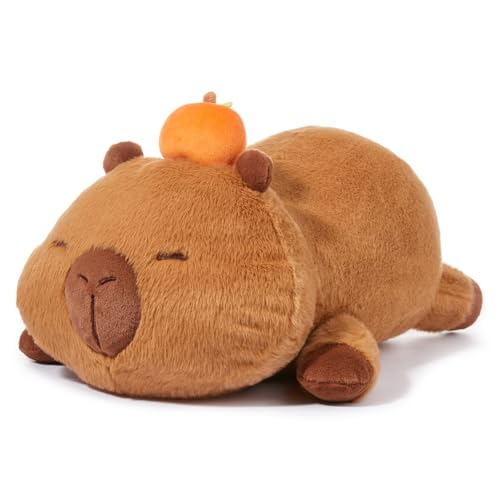 MINISO Capybara Plüschtier Stofftier Spielzeug Kawaii Niedliches Tier Plüsch Ultraweiches Rebound Umarmungskissen für Kinder Jungen Mädchen von MINISO