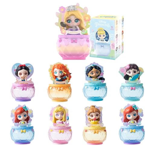 MINISO Disney Princess Blind Box, Dreamy Flower Serie Blind Box Figur, 1 Stück Zufällige Figuren Spielzeug für Disney Prinzessinnen Fans von MINISO