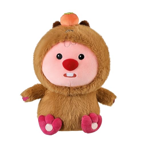 MINISO Loopy Kuscheltier, 10.62 Inch cm Kuscheltier Plüschtier, Loopy with Capybara Kuscheltier für Kinder, Rosa Kuscheltier Plüschtier für Mädchen Jungen Geeignet Geburtstag Geschenk von MINISO