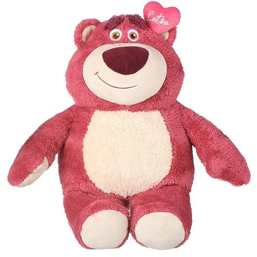 MINISO Lotso Kuscheltier, Toy Story Lotso Plüschtier 25x19 cm, Süße Lotso Plüschfigur mit Erdbeergeruch, Leicht & Weich Plüsch Toys zum Kuscheln und Spielen, Lotso Plush Toy von MINISO