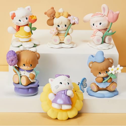 MINISO Mikko Blume Serie Spielzeugfiguren 1PCS, Actionfiguren zum Sammeln, Sammelfiguren Zufällige, Spielzeug Figuren Geeignet für Kinder von MINISO