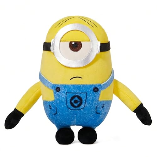 MINISO Minions Kuscheltier 20cm, Stuart Kuscheltier Plüschtier Klein, Weiche Stuart Kuscheltier für Kinder, Gelb Kuscheltier Minion Plüschtier für Mädchen Jungen Geeignet Geburtstag Geschenk von MINISO