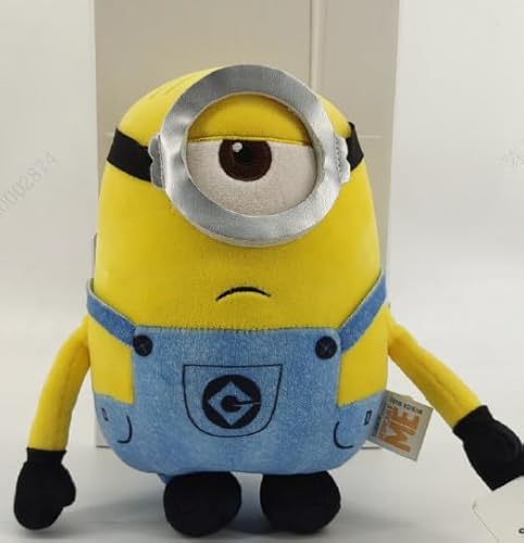 MINISO Minions Kuscheltier 20cm, Stuart Kuscheltier Plüschtier Klein, Weiche Stuart Kuscheltier für Kinder, Gelb Kuscheltier Minion Plüschtier für Mädchen Jungen Geeignet Geburtstag Geschenk von MINISO