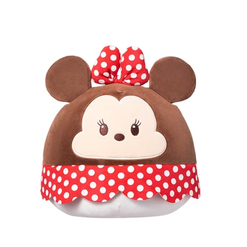 Minnie Mouse Kuscheltier 12.6 inch/32 cm, Runder Minnie Mouse Plüschfigur, Dun Dun Sammlung Minnie Mouse Stofftiere Toys für Kinder, Leicht & Weich Plüsch zum Kuscheln und Spielen von MINISO