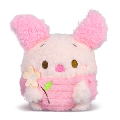 MINISO Piglet Stofftier, Plüsch-Kuschelbär, Piglet mit Blume von MINISO