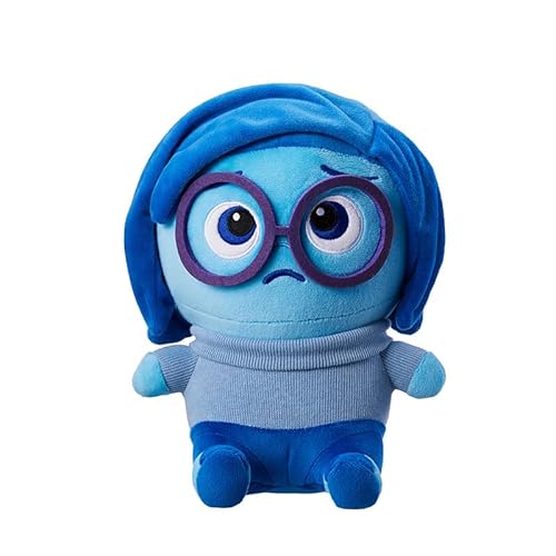 MINISO Inside Out Sadness Kuscheltier, 25x19cm Klein Klassischer Sadness Plüschtier, Inside Out Sadness Plüschfigur, Leicht & Weich Plüsch Toys zum Kuscheln und Spielen, Sadness Plush Toy von MINISO