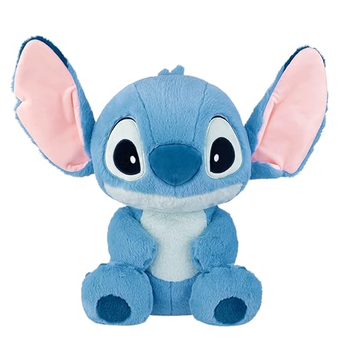 MINISO Stitch Kuscheltier, 50x44cm Großer Lilo und Stitch Plüschtier, Süße Stofftier Plüsch mit Schlappohren für Kinder, Weich Spielzeug zum Kuscheln und Spielen von MINISO