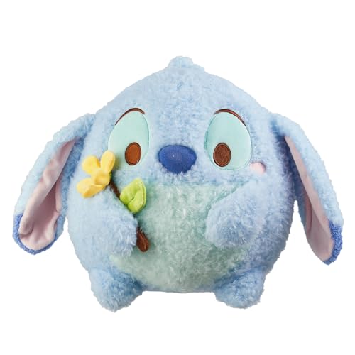 MINISO Stitch Kuscheltier 10.6 inch/27 cm, Runder Stitch mit Blumen Plüschfigur, Ufufy Sammlung Blütenduft Stitch Toys für Kinder, Leicht & Weich Plüsch zum Kuscheln und Spielen von MINISO